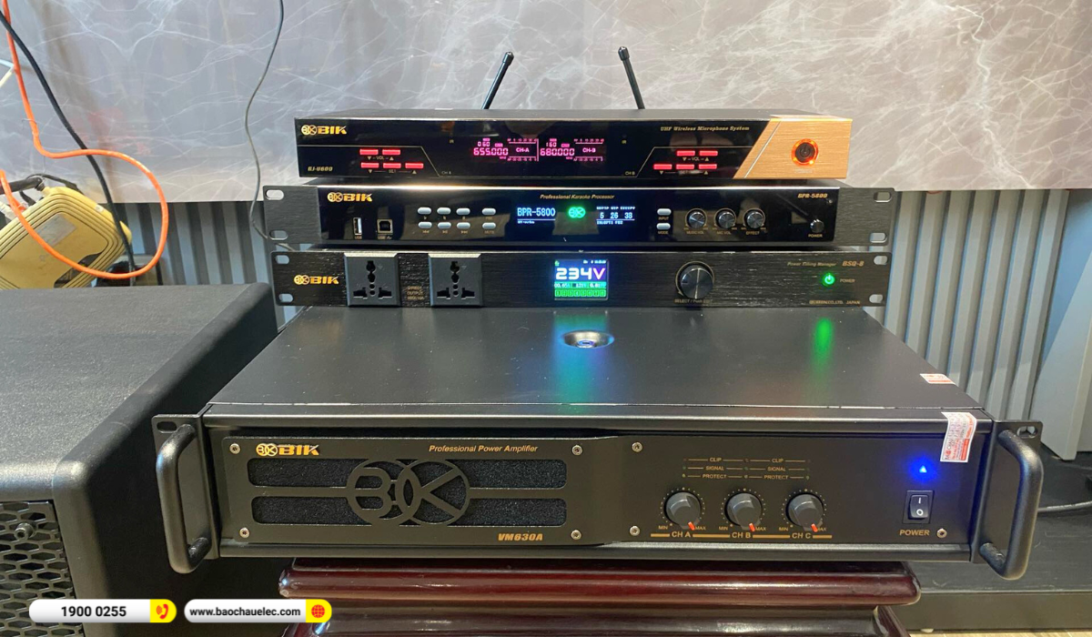 Lắp đặt d&agrave;n karaoke BIK hơn 56tr cho anh Đạt tại Nam Định