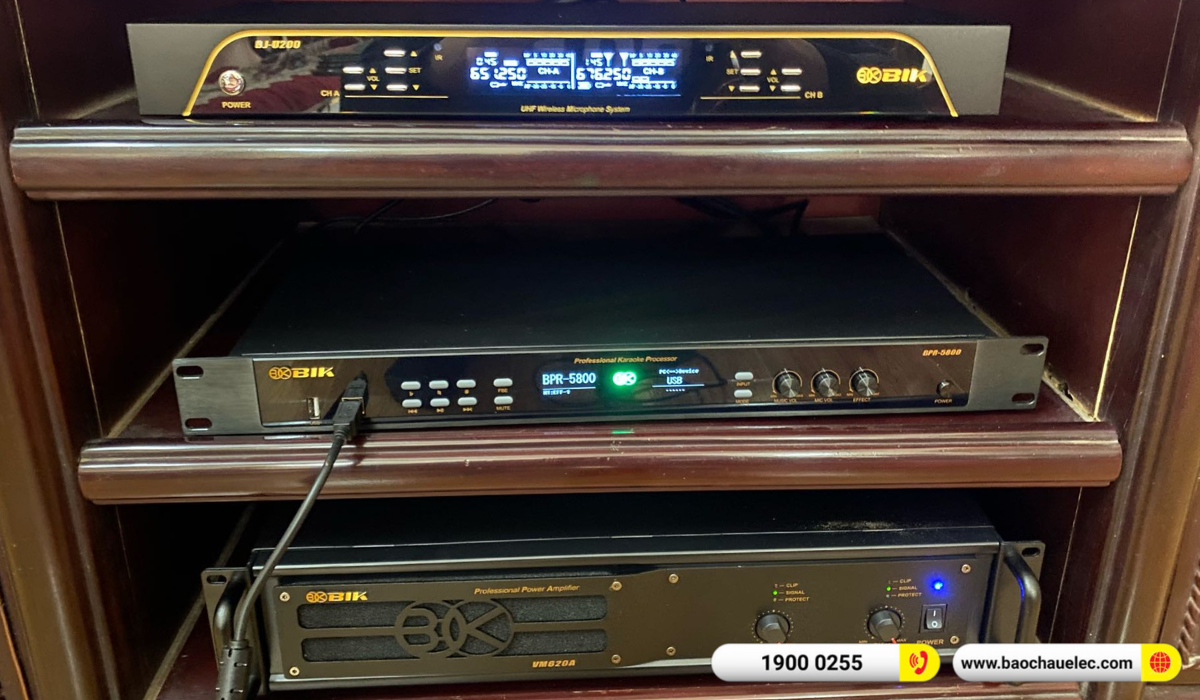Lắp đặt d&agrave;n karaoke Bik hơn 34tr cho anh Diền tại Hải Ph&ograve;ng