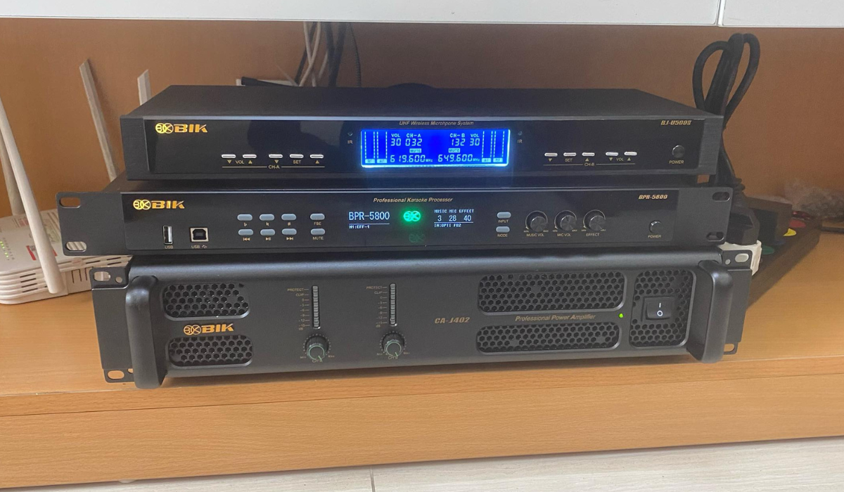 Lắp đặt d&agrave;n karaoke BIK hơn 39tr cho anh Đỗi tại Hải Ph&ograve;ng