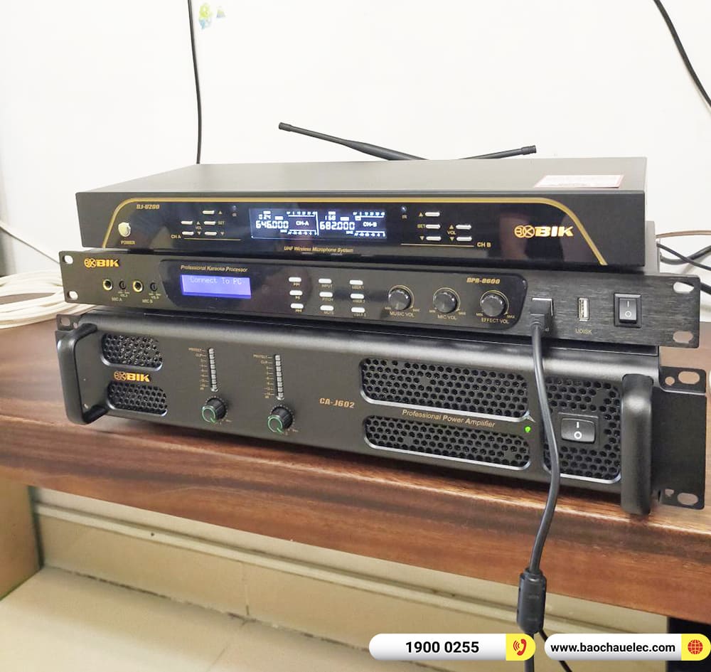 Lắp đặt d&agrave;n karaoke BIK gần 44tr cho anh Đức ở TPHCM
