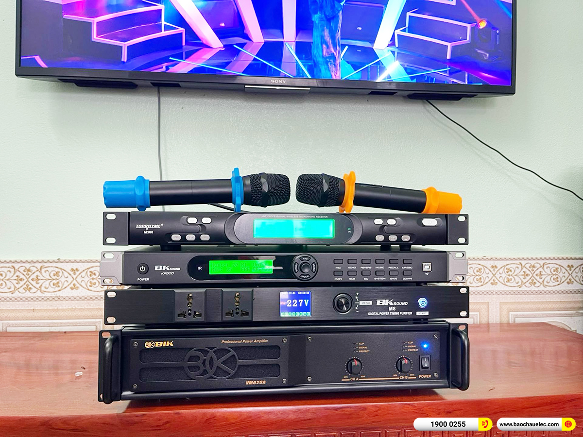 Lắp đặt d&agrave;n karaoke BIK hơn 42tr cho anh Dương ở Thanh H&oacute;a