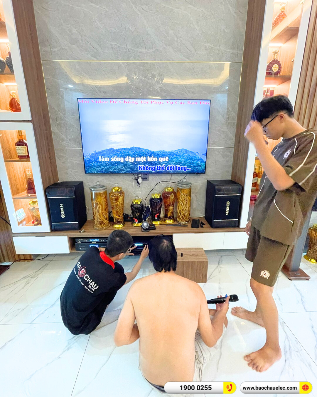 Lắp đặt d&agrave;n karaoke BIK hơn 32tr cho anh Hiếu tại Vũng T&agrave;u