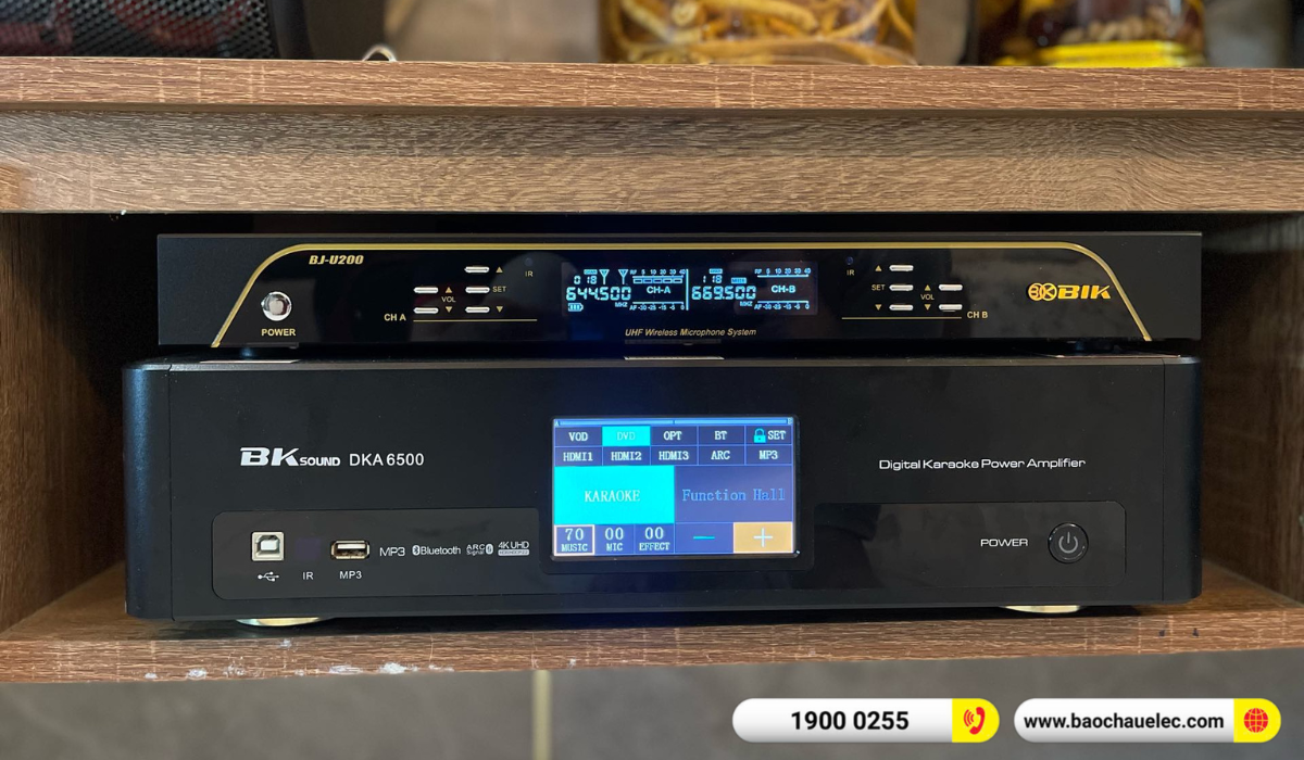 Lắp đặt d&agrave;n karaoke BIK hơn 32tr cho anh Hiếu tại Vũng T&agrave;u