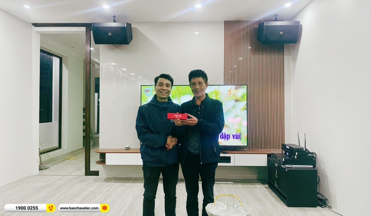 Lắp đặt d&agrave;n karaoke BIK hơn 52tr cho anh Ho&agrave;ng tại Th&aacute;i B&igrave;nh