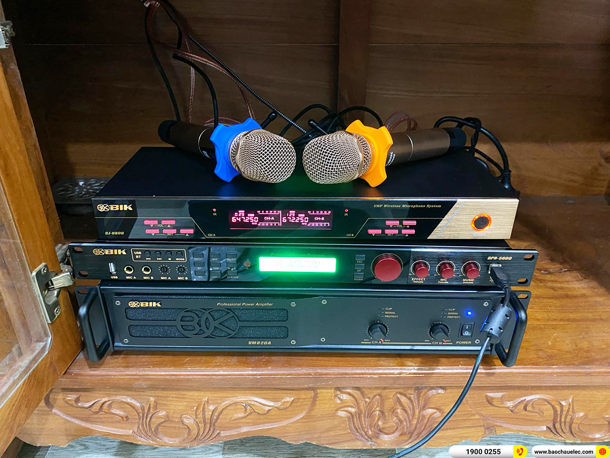 Lắp đặt d&agrave;n karaoke BIK hơn 42tr cho anh H&ugrave;ng ở B&igrave;nh Dương