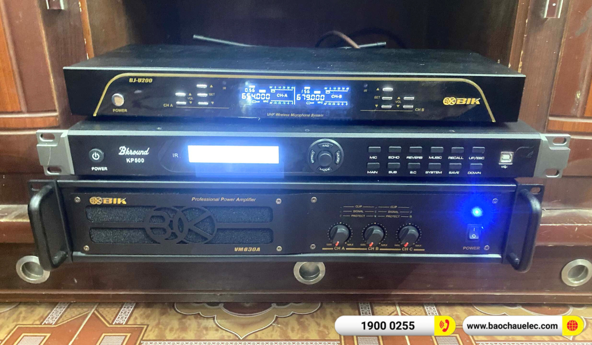 Lắp đặt d&agrave;n karaoke BIK hơn 50tr cho anh Huy tại Hải Ph&ograve;ng
