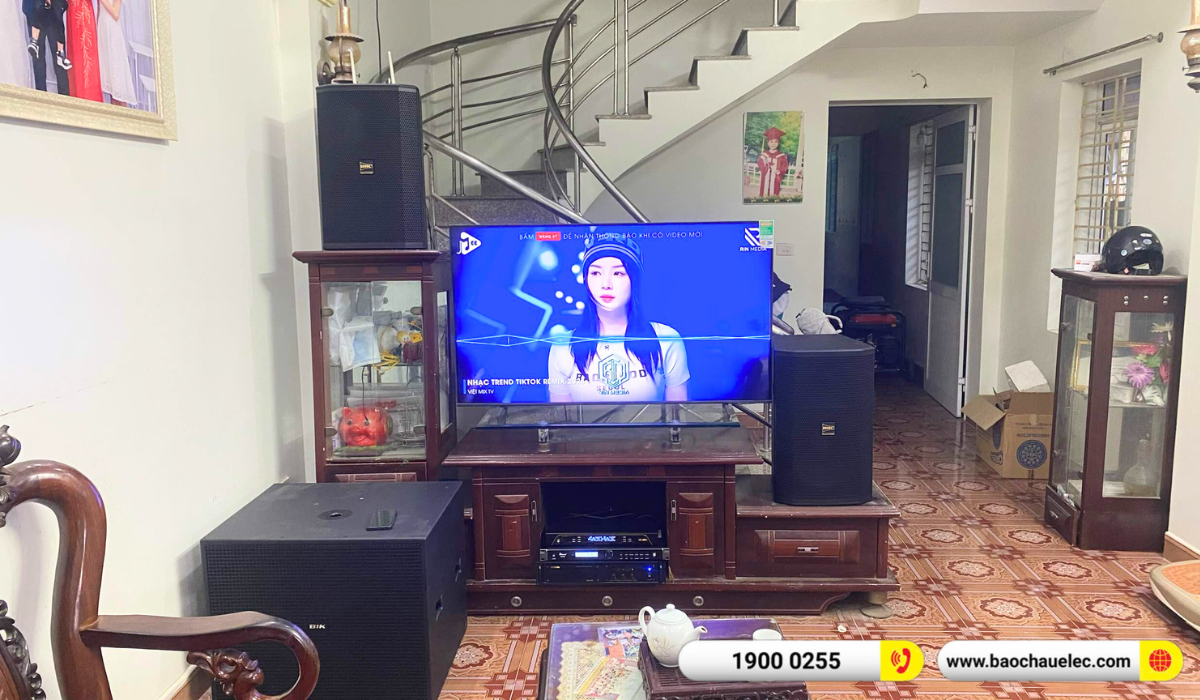 Lắp đặt d&agrave;n karaoke BIK hơn 50tr cho anh Huy tại Hải Ph&ograve;ng