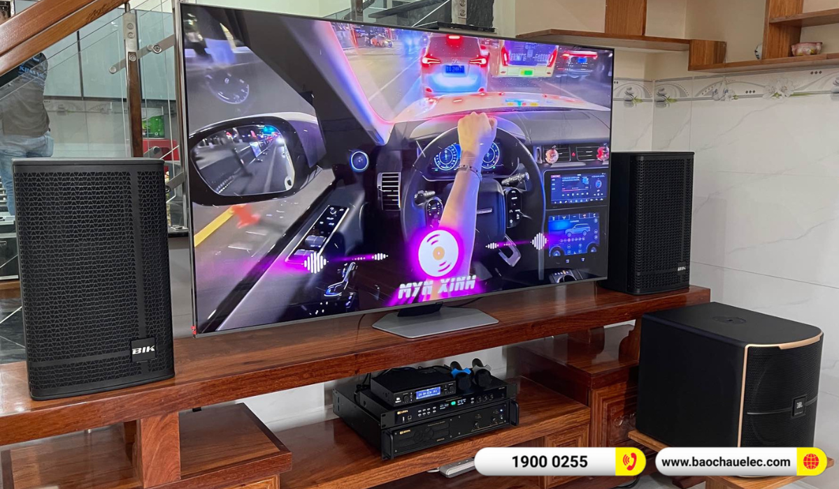 Lắp đặt d&agrave;n karaoke BIK hơn 51tr cho anh Huỳnh tại B&igrave;nh Dương