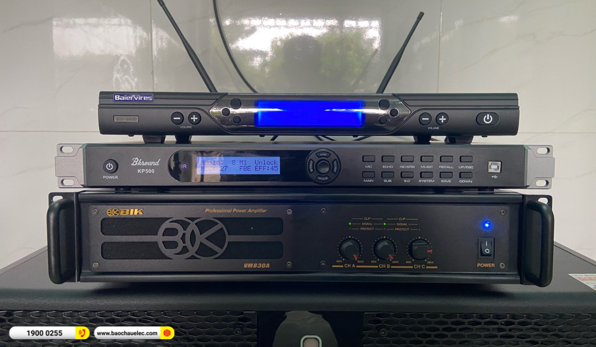 Lắp đặt d&agrave;n karaoke BIK hơn 51tr cho anh Kiệt tại TP HCM