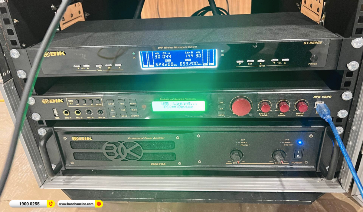 Lắp đặt đ&agrave;n karaoke BIK hơn 40tr cho anh Lu&acirc;n tại Kh&aacute;nh H&ograve;a