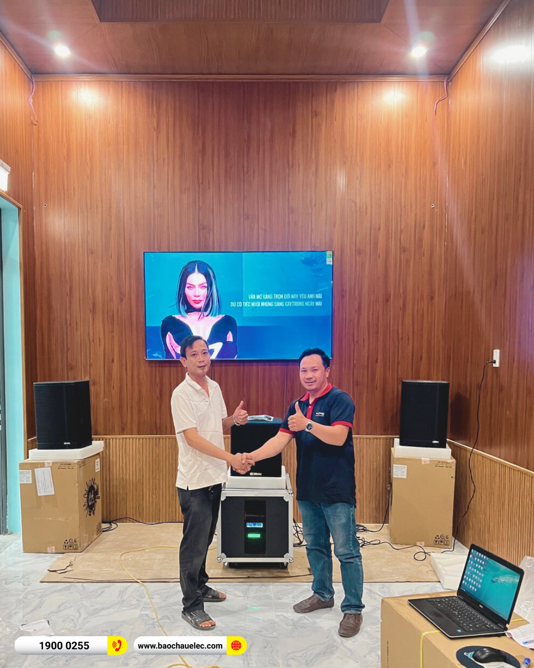 Lắp đặt đ&agrave;n karaoke BIK hơn 40tr cho anh Lu&acirc;n tại Kh&aacute;nh H&ograve;a