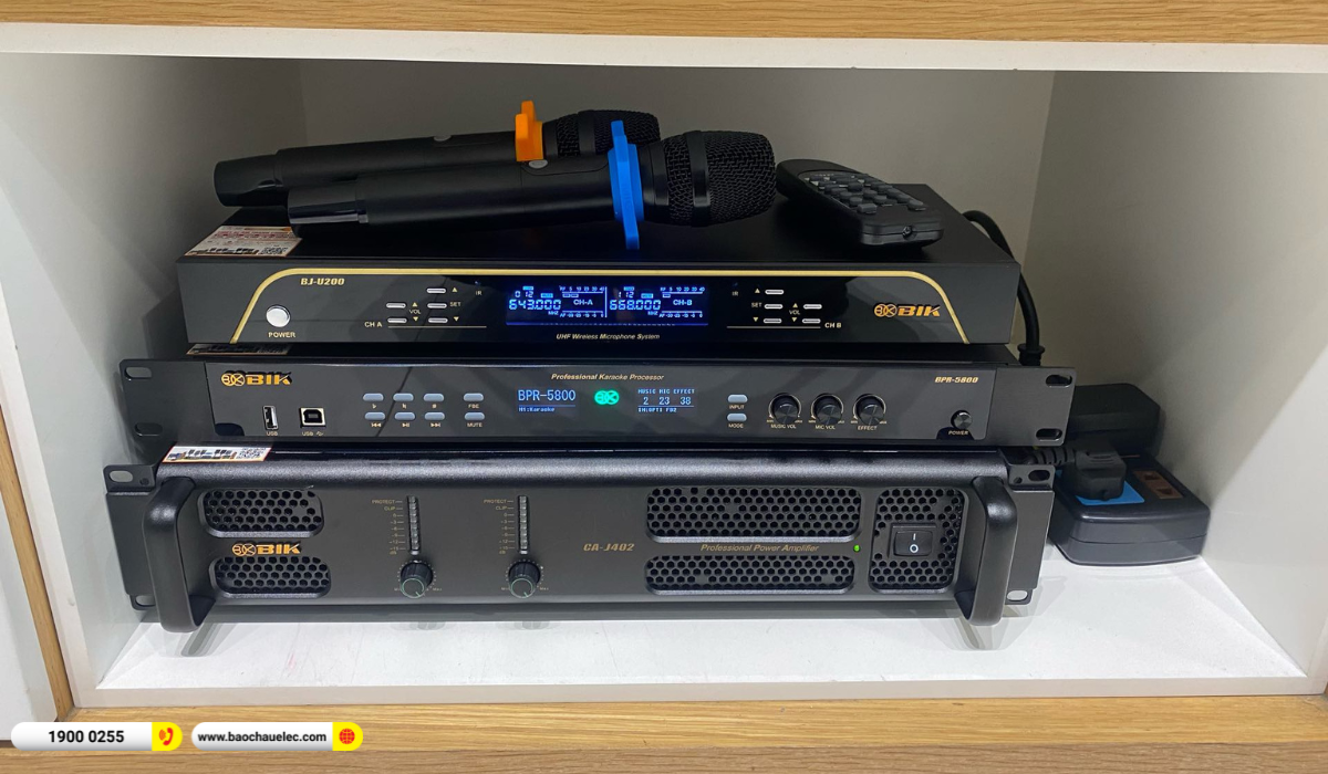 Lắp đặt d&agrave;n karaoke BIK gần 38tr cho anh Mẫn tại TP HCM