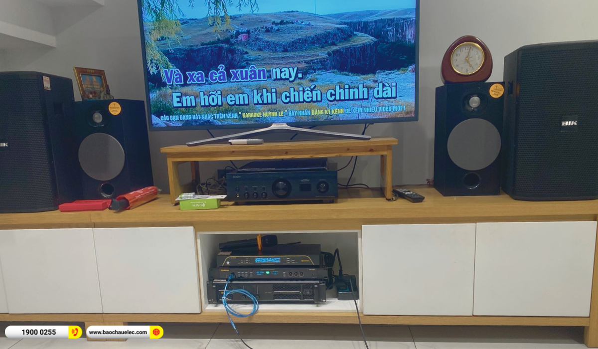 Lắp đặt d&agrave;n karaoke BIK gần 38tr cho anh Mẫn tại TP HCM