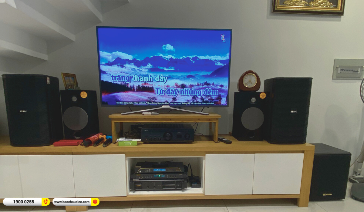 Lắp đặt d&agrave;n karaoke BIK gần 38tr cho anh Mẫn tại TP HCM
