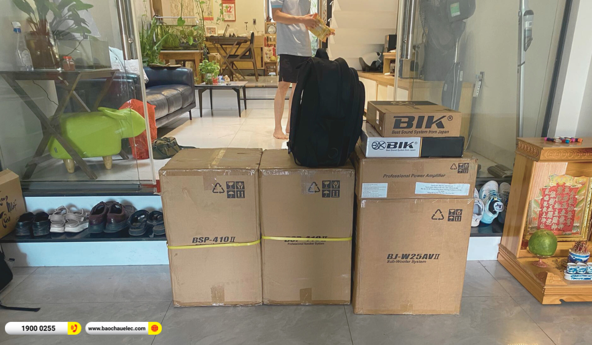 Lắp đặt d&agrave;n karaoke BIK gần 38tr cho anh Mẫn tại TP HCM