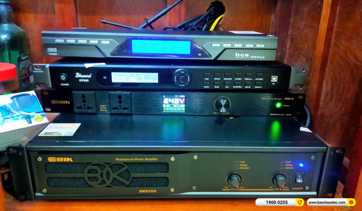 Lắp đặt d&agrave;n karaoke BIK gần 42tr cho anh Nhất tại Bắc Ninh
