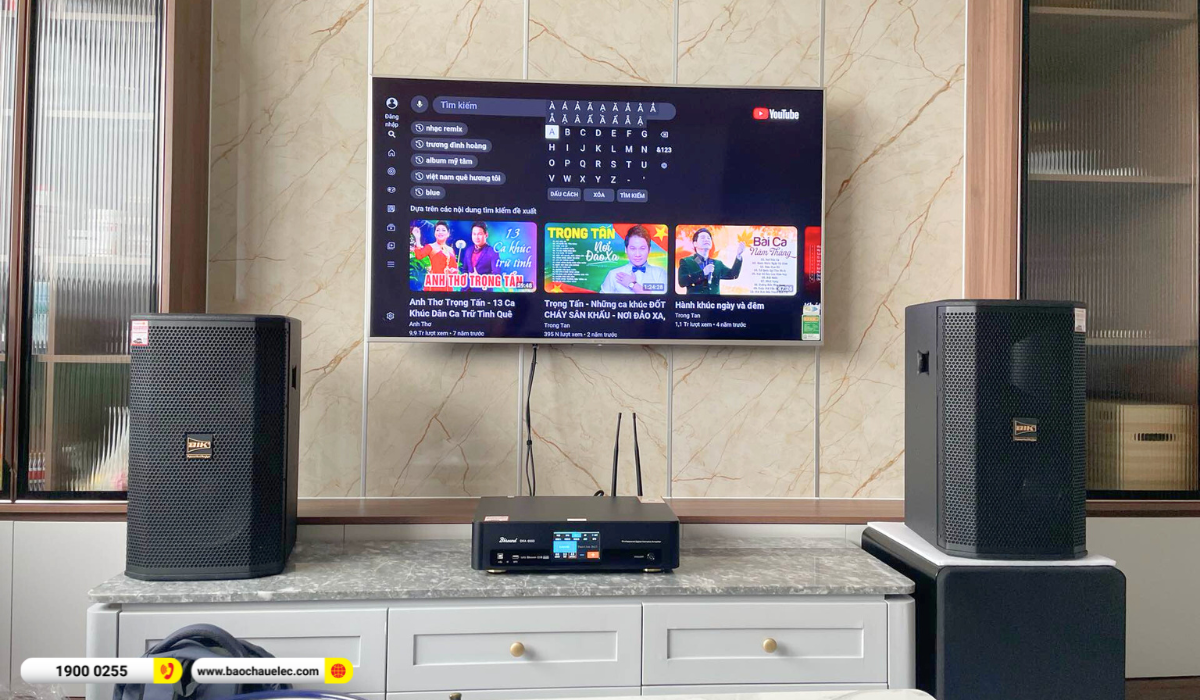 Lắp đặt d&agrave;n karaoke BIK gần 29tr cho anh Nhuận tại TP HCM