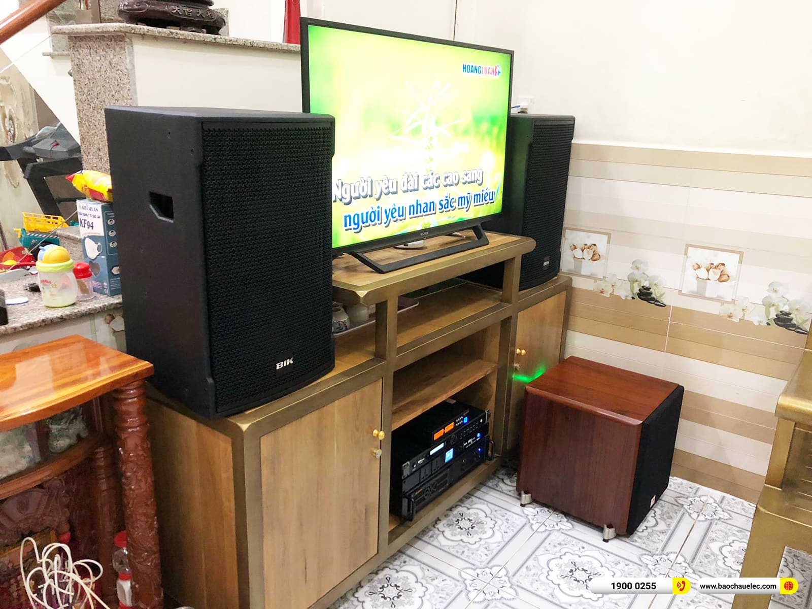 Lắp đặt d&agrave;n karaoke BIK gần 35tr cho anh Quang ở B&igrave;nh Dương
