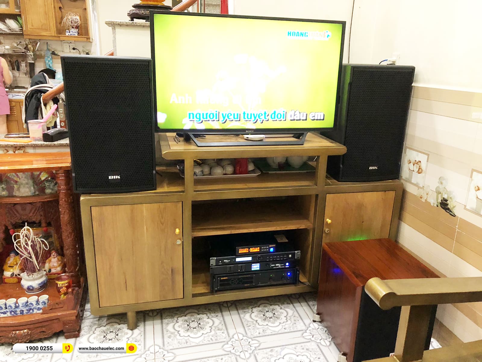 Lắp đặt d&agrave;n karaoke BIK gần 35tr cho anh Quang ở B&igrave;nh Dương