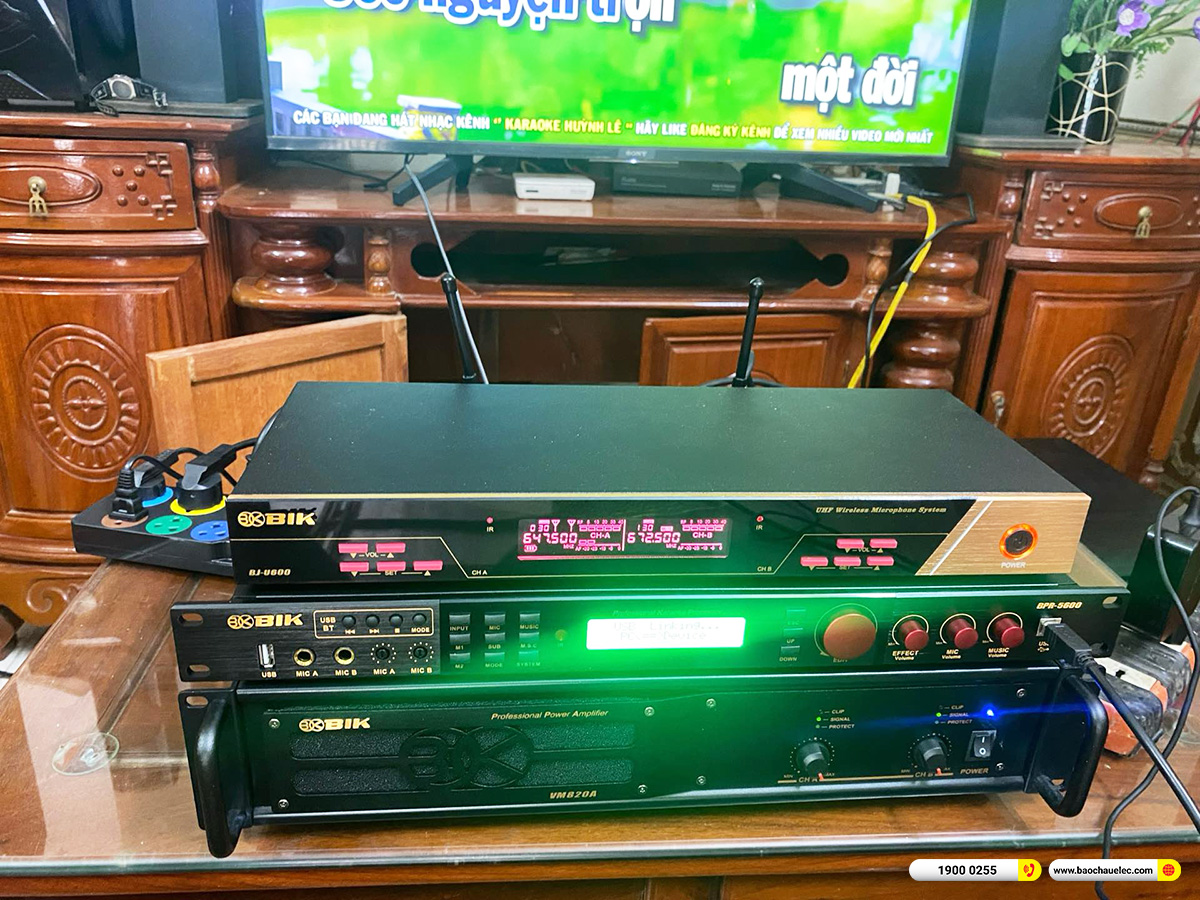 Lắp đặt dàn karaoke BIK gần 47tr cho anh Se ở Thanh Hóa