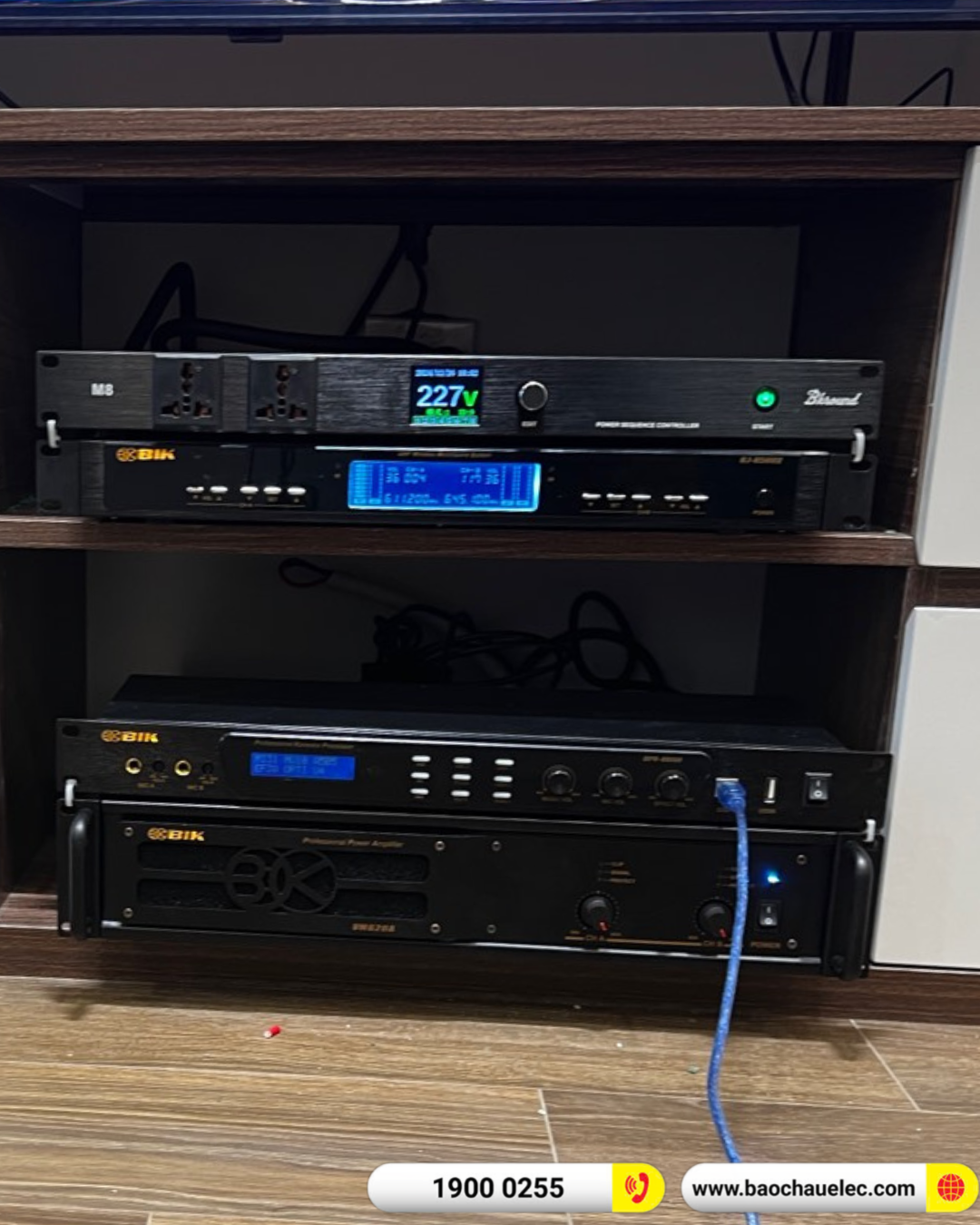 Lắp đặt d&agrave;n karaoke BIK hơn 43tr cho anh Sơn tại H&agrave; Nội