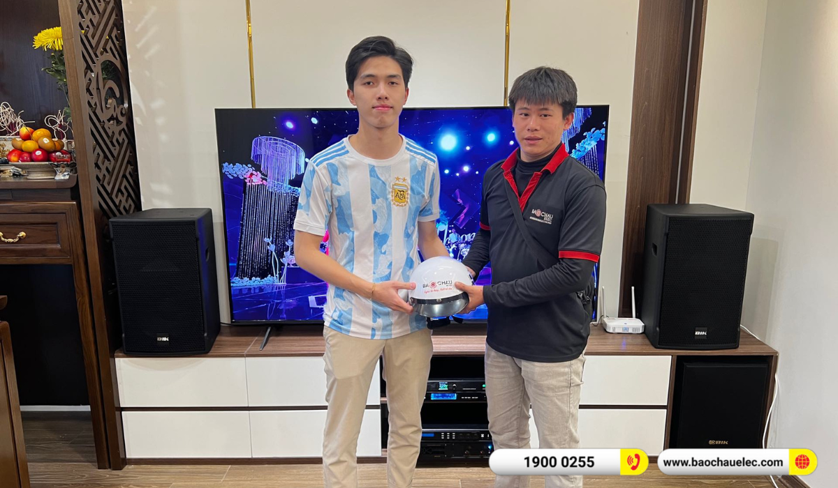 Lắp đặt d&agrave;n karaoke BIK hơn 43tr cho anh Sơn tại H&agrave; Nội