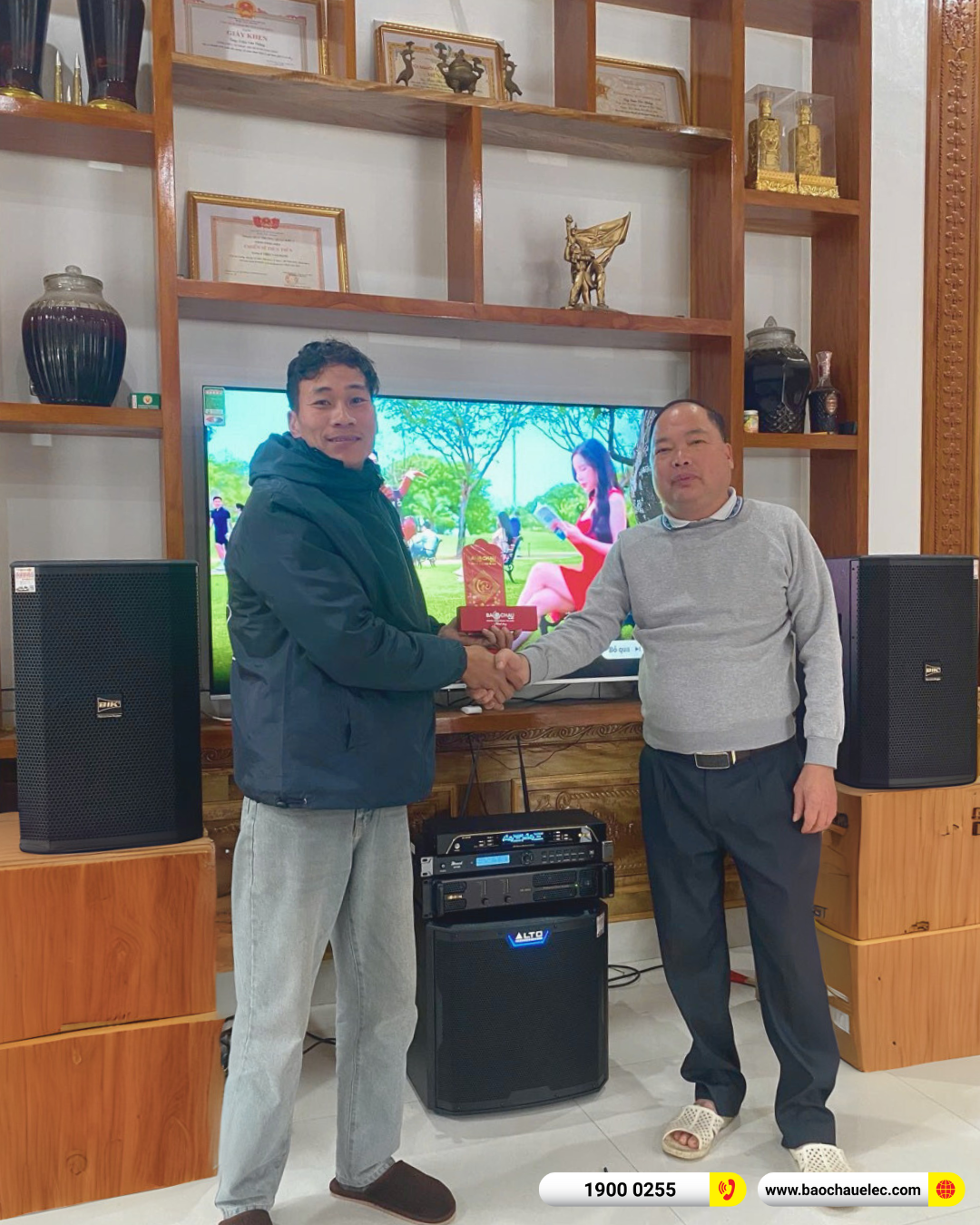 Lắp đặt d&agrave;n karaoke BIK hơn 44tr cho anh Thắng tại Thanh H&oacute;a