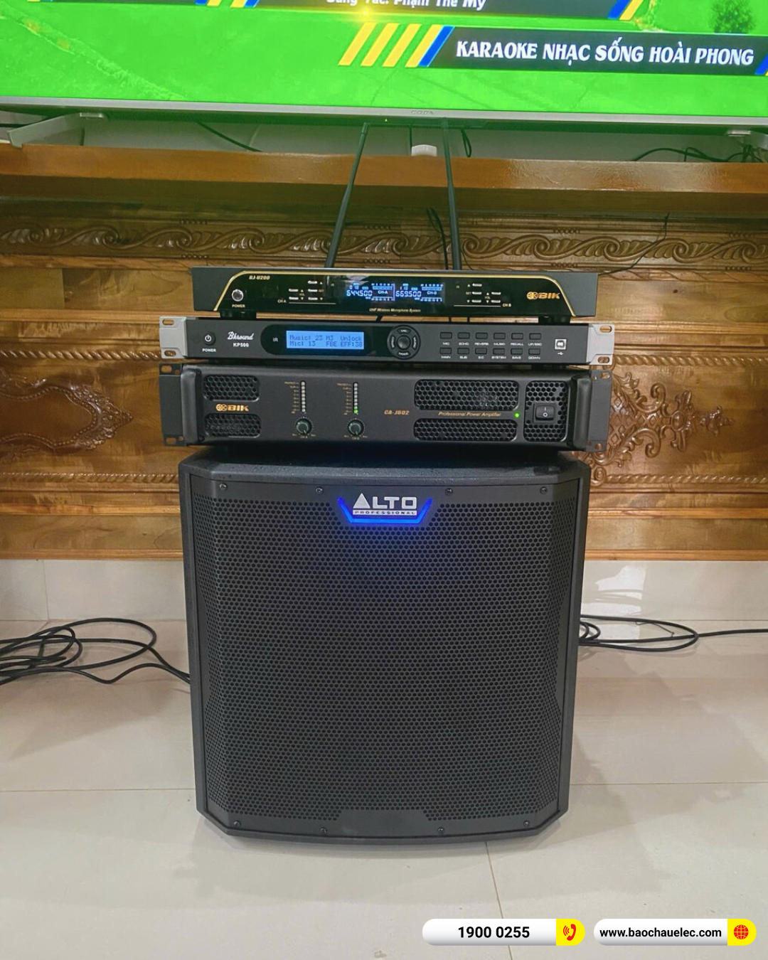 Lắp đặt d&agrave;n karaoke BIK hơn 44tr cho anh Thắng tại Thanh H&oacute;a