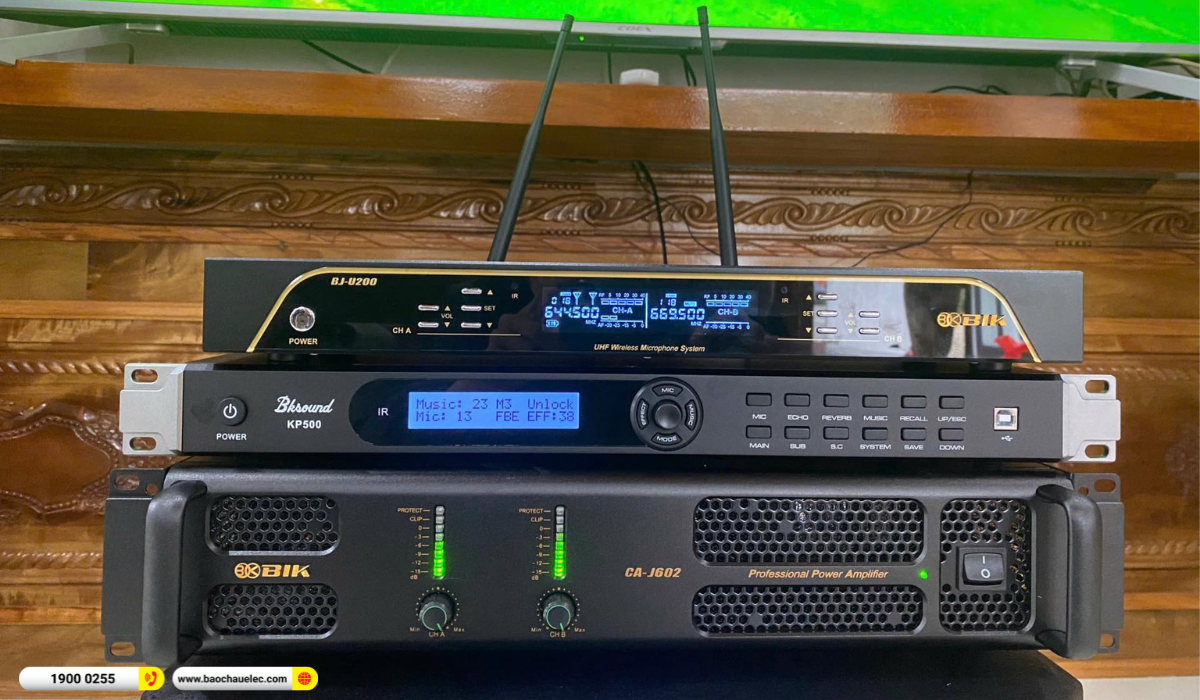 Lắp đặt d&agrave;n karaoke BIK hơn 44tr cho anh Thắng tại Thanh H&oacute;a