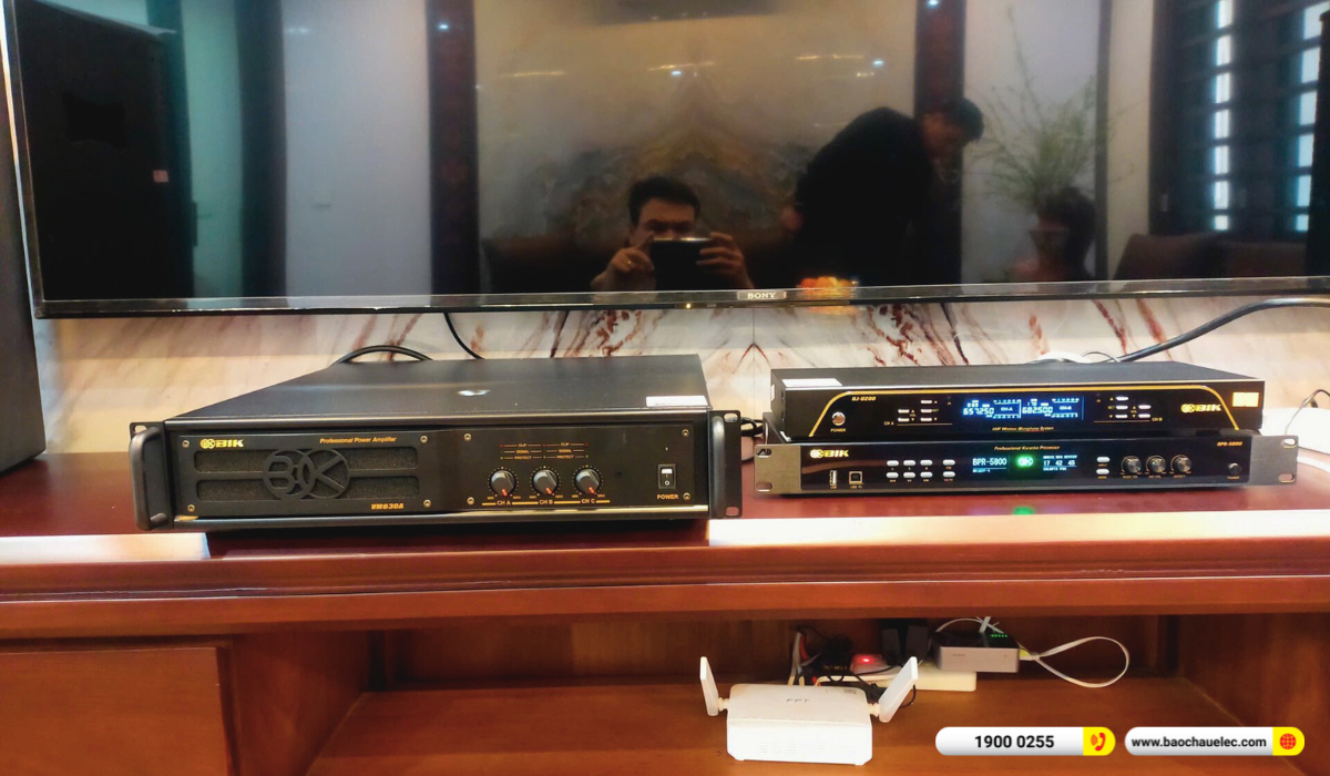 Lắp đặt d&agrave;n karaoke BIK hơn 43tr cho anh Thắng tại Bắc Ninh