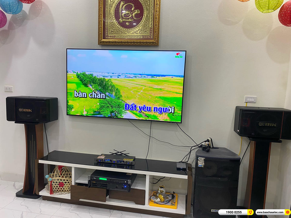 Lắp đặt dàn karaoke BIK gần 19tr cho anh Thành ở Hà Nội