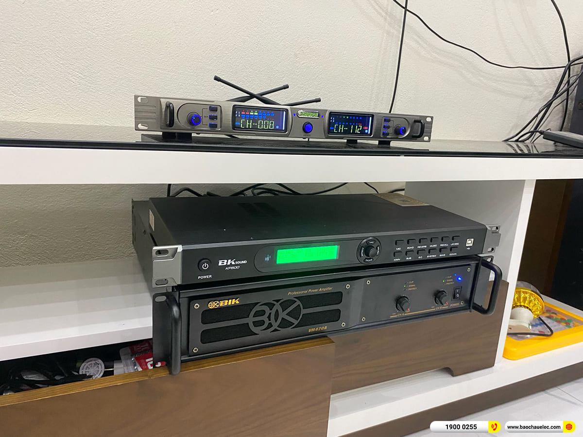 Lắp đặt dàn karaoke BIK gần 19tr cho anh Thành ở Hà Nội