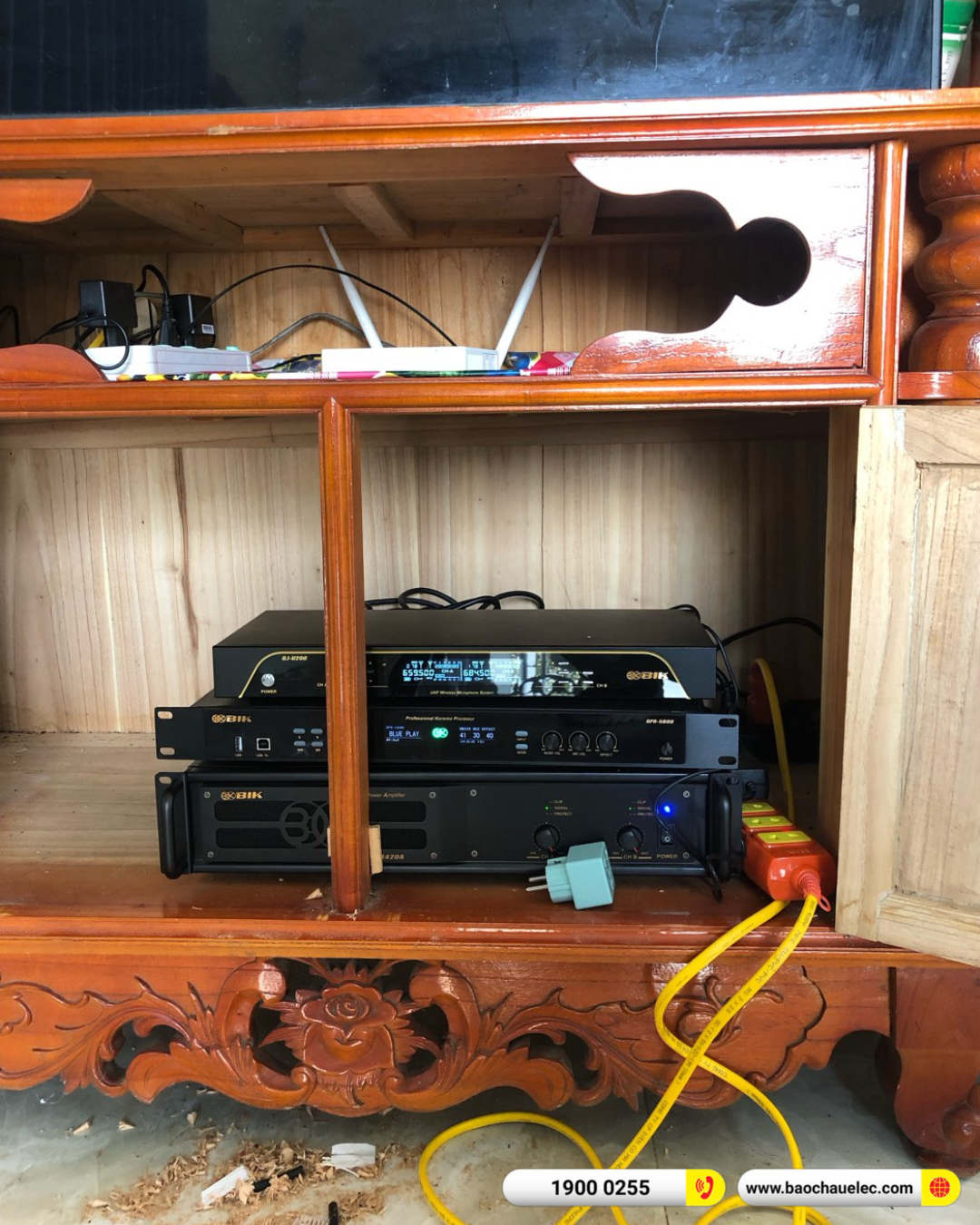 Lắp đặt dàn karaoke BIK hơn 40tr cho anh Thành tại Phú Thọ