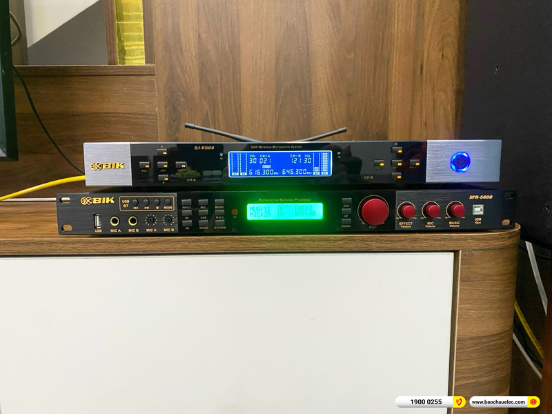 Lắp đặt d&agrave;n karaoke BIK gần 45tr cho anh Thuật ở Thanh H&oacute;a