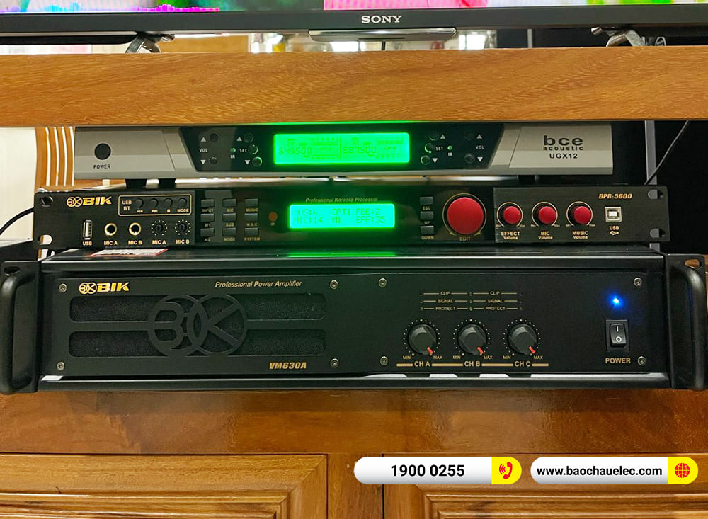 Lắp đặt d&agrave;n karaoke BIK hơn 45tr cho anh To&aacute;n ở TPHCM