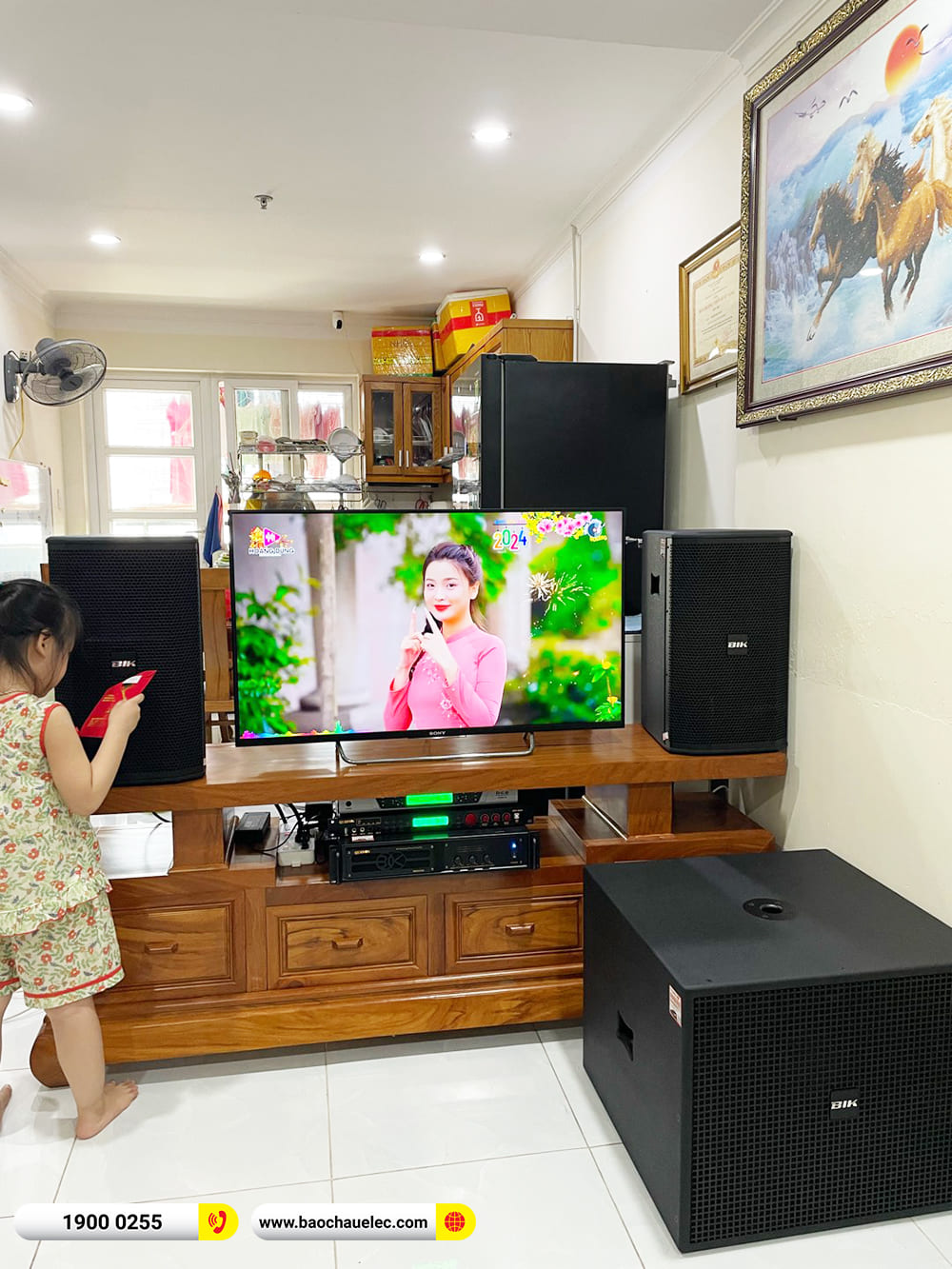 Lắp đặt d&agrave;n karaoke BIK hơn 45tr cho anh To&aacute;n ở TPHCM