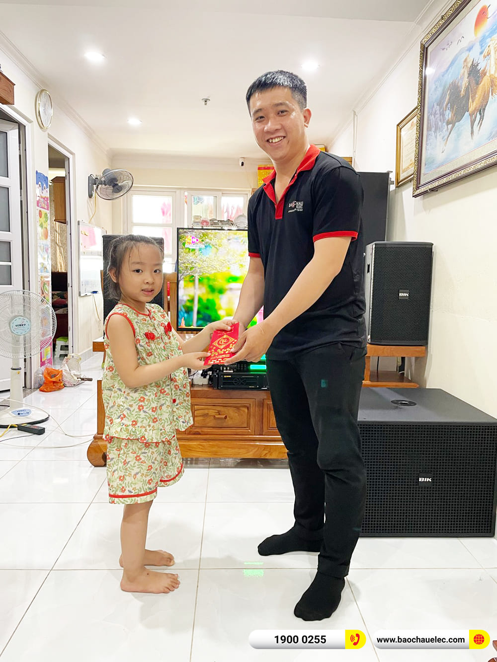 Lắp đặt d&agrave;n karaoke BIK hơn 45tr cho anh To&aacute;n ở TPHCM