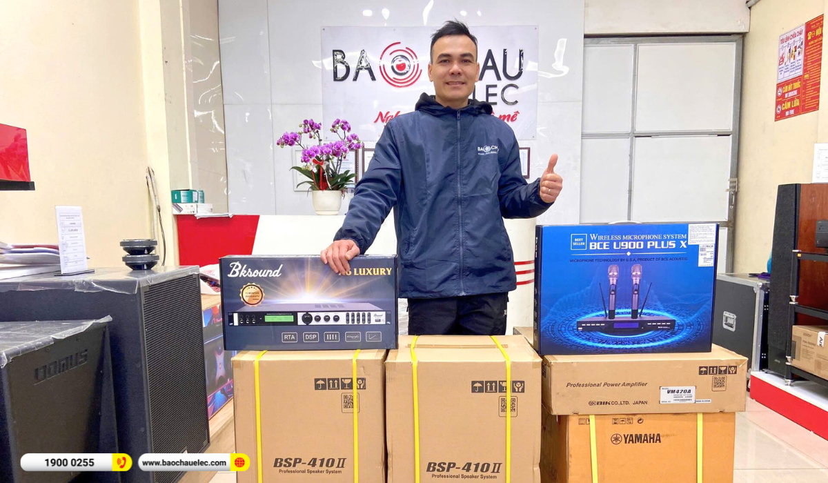 Lắp đặt d&agrave;n karaoke BIK gần 37tr cho anh Trọng tại Bắc Ninh