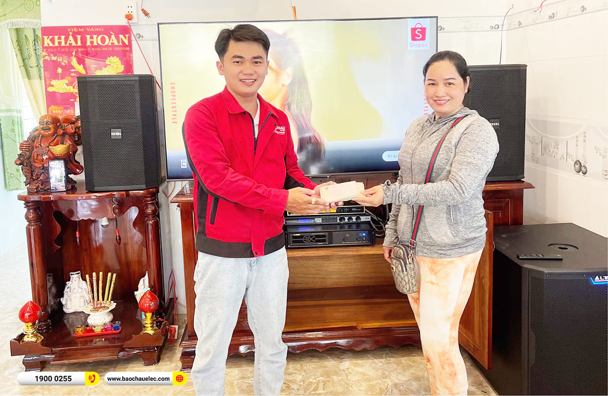 Lắp đặt d&agrave;n karaoke BIK gần 53tr cho anh Trường ở Hậu Giang