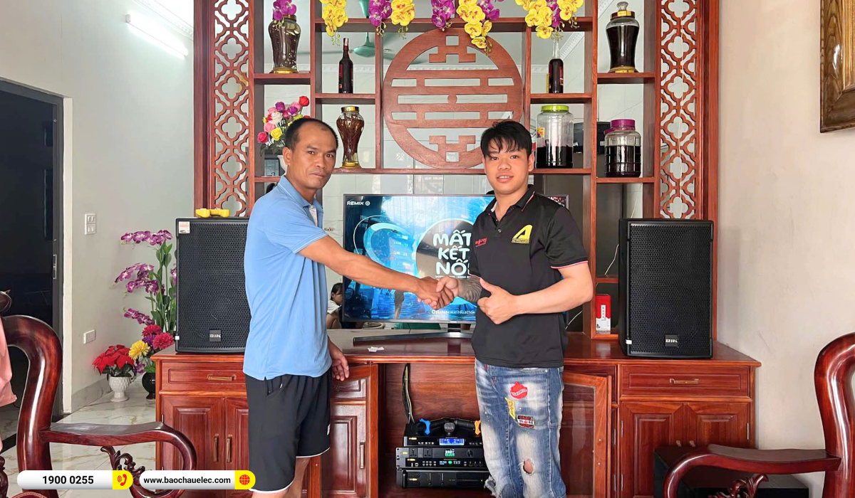 Lắp đặt d&agrave;n karaoke BIK gần 45tr cho anh Trường tại H&agrave; Nội