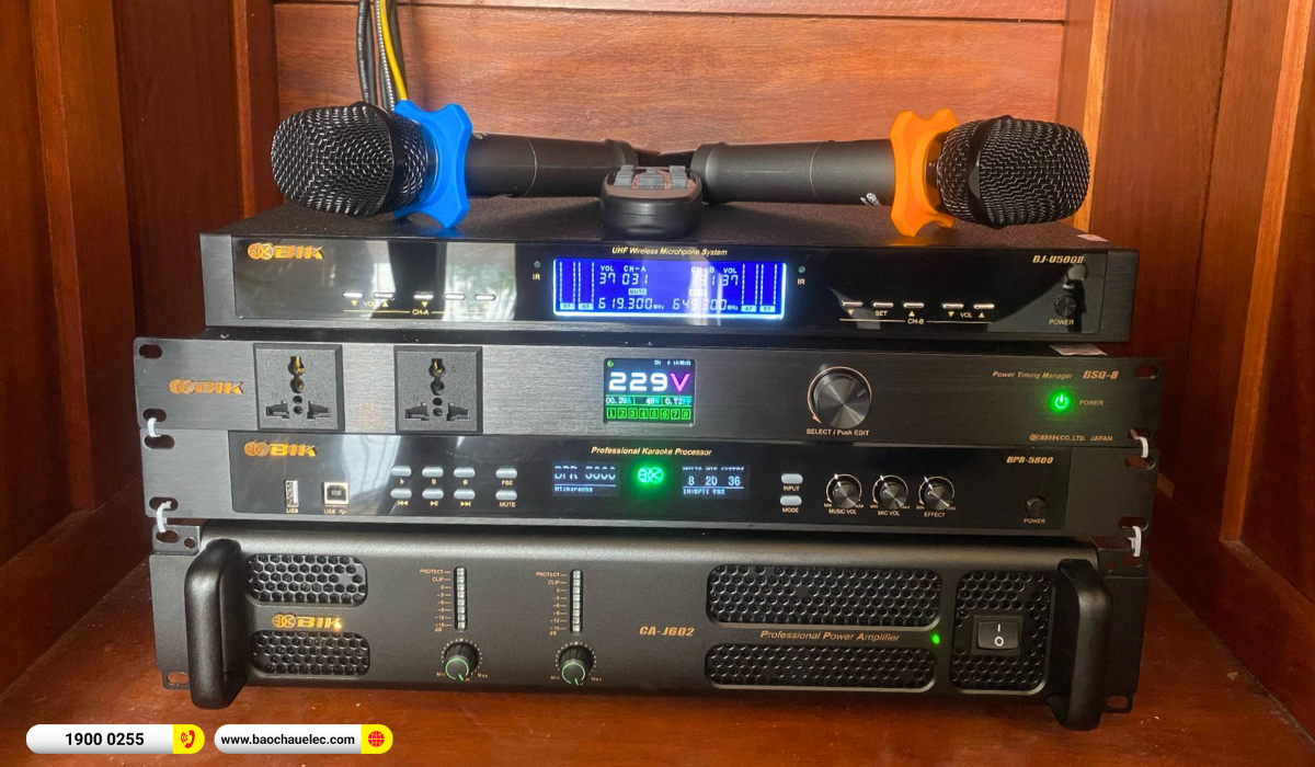 Lắp đặt d&agrave;n karaoke BIK gần 45tr cho anh Trường tại H&agrave; Nội