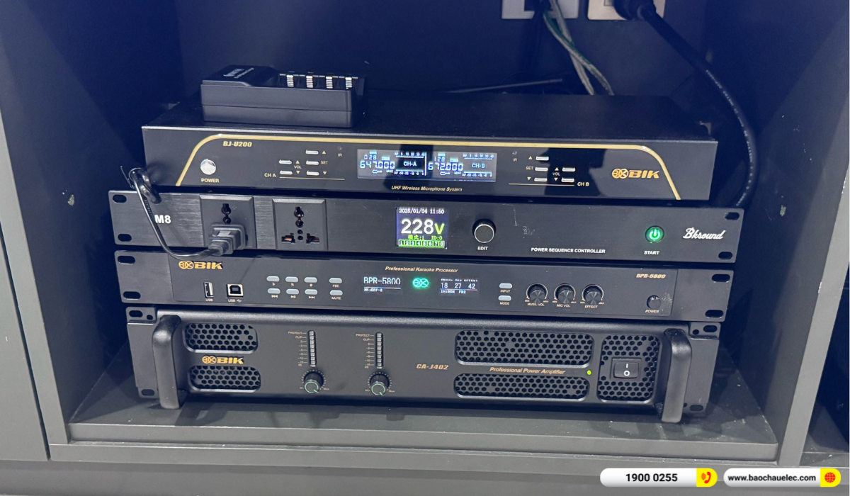 Lắp đặt d&agrave;n karaoke BIK gần 53tr cho anh V&acirc;n L&acirc;m tại TP HCM