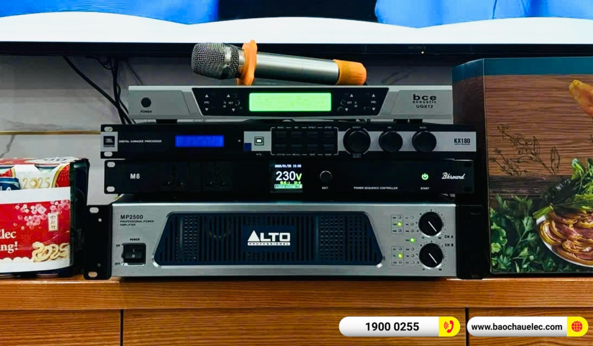 Lắp đặt d&agrave;n karaoke BIK hơn 42tr cho anh Vi&ecirc;n tại Vũng T&agrave;u