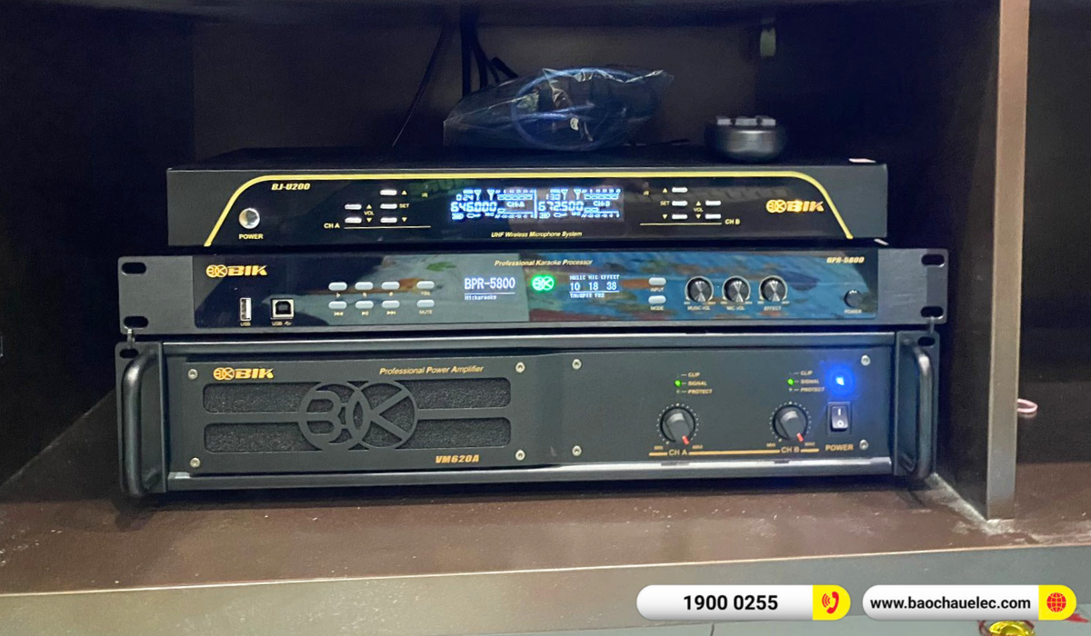 Lắp đặt d&agrave;n karaoke BIK hơn 35tr cho b&aacute;c Hằng tại H&agrave; Nội