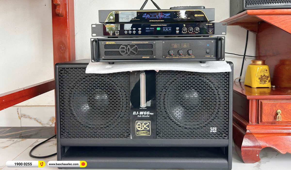 Lắp đặt d&agrave;n karaoke BIK gần 45tr cho b&aacute;c Thuyết tại Bắc Giang