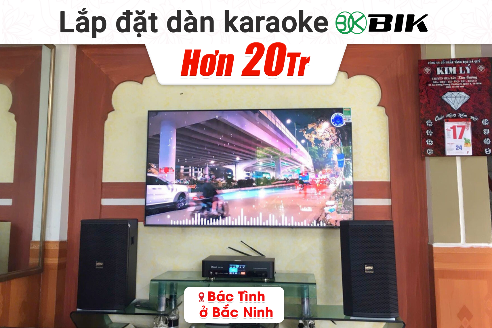 Lắp đặt dàn karaoke BIK hơn 20tr cho Bác Tình tại Bắc Ninh (BIK BSP 410II, Bksound DKA 6500)