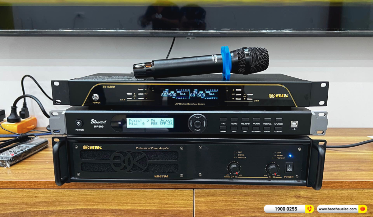 Lắp đặt d&agrave;n karaoke BIK hơn 35tr cho chị Huyền tại H&agrave; Nội
