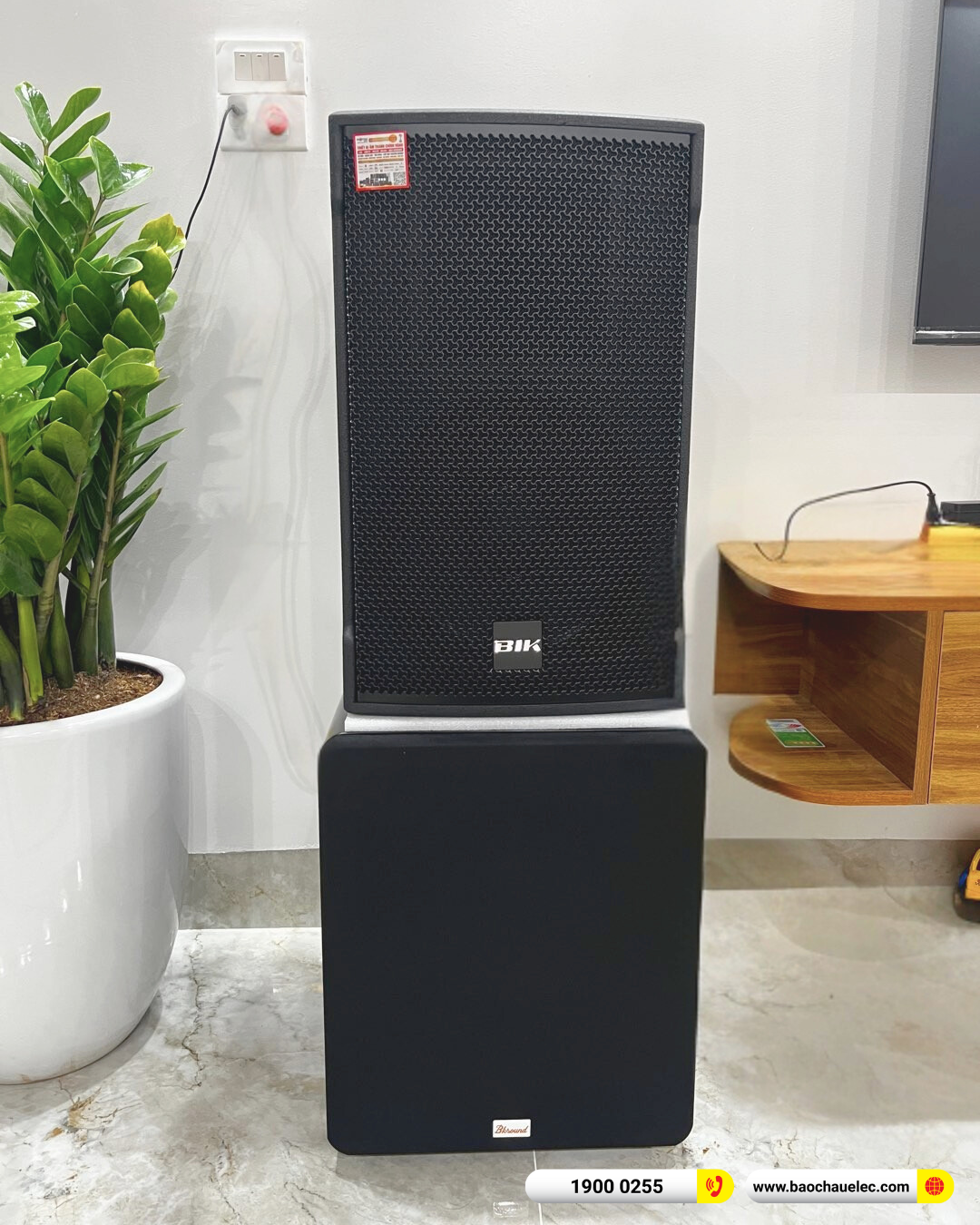 Lắp đặt d&agrave;n karaoke BIK hơn 35tr cho chị Huyền tại H&agrave; Nội