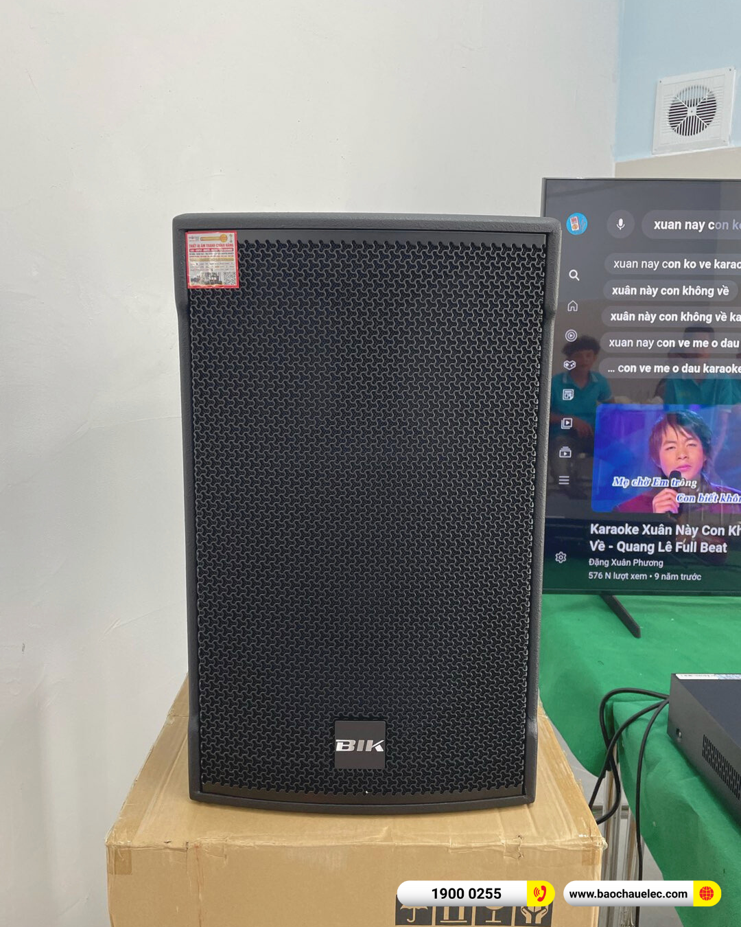 Lắp đặt d&agrave;n karaoke BIK gần 32tr cho chị Minh Lu&acirc;n tại TP HCM