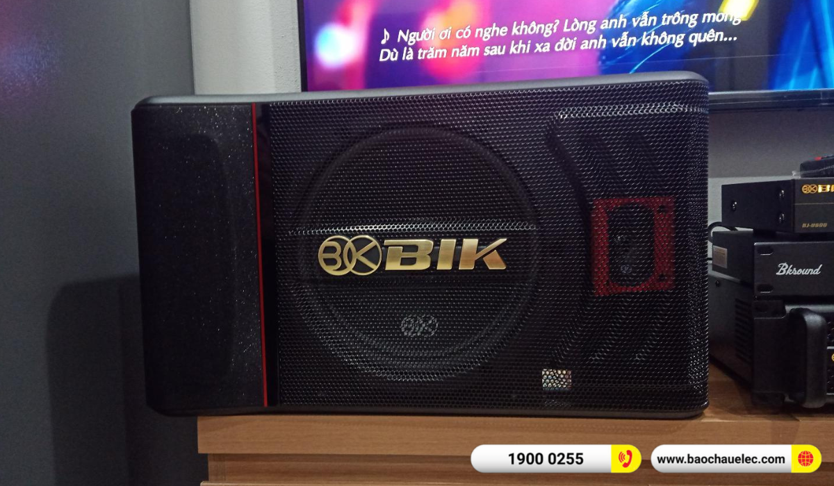 Lắp đặt d&agrave;n karaoke BIK hơn 22tr cho chị Phương tại H&agrave; Nội